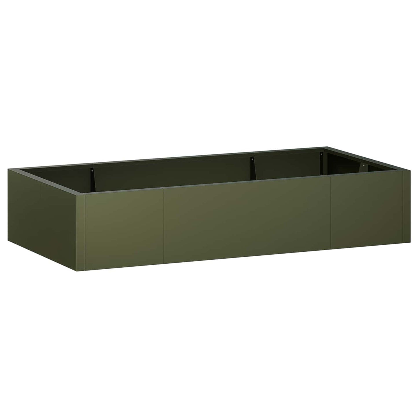 vidaXL Τοίχος Στήριξης 6 τμχ. 200 x 100 x 40 εκ. Ατσάλι Λαδί