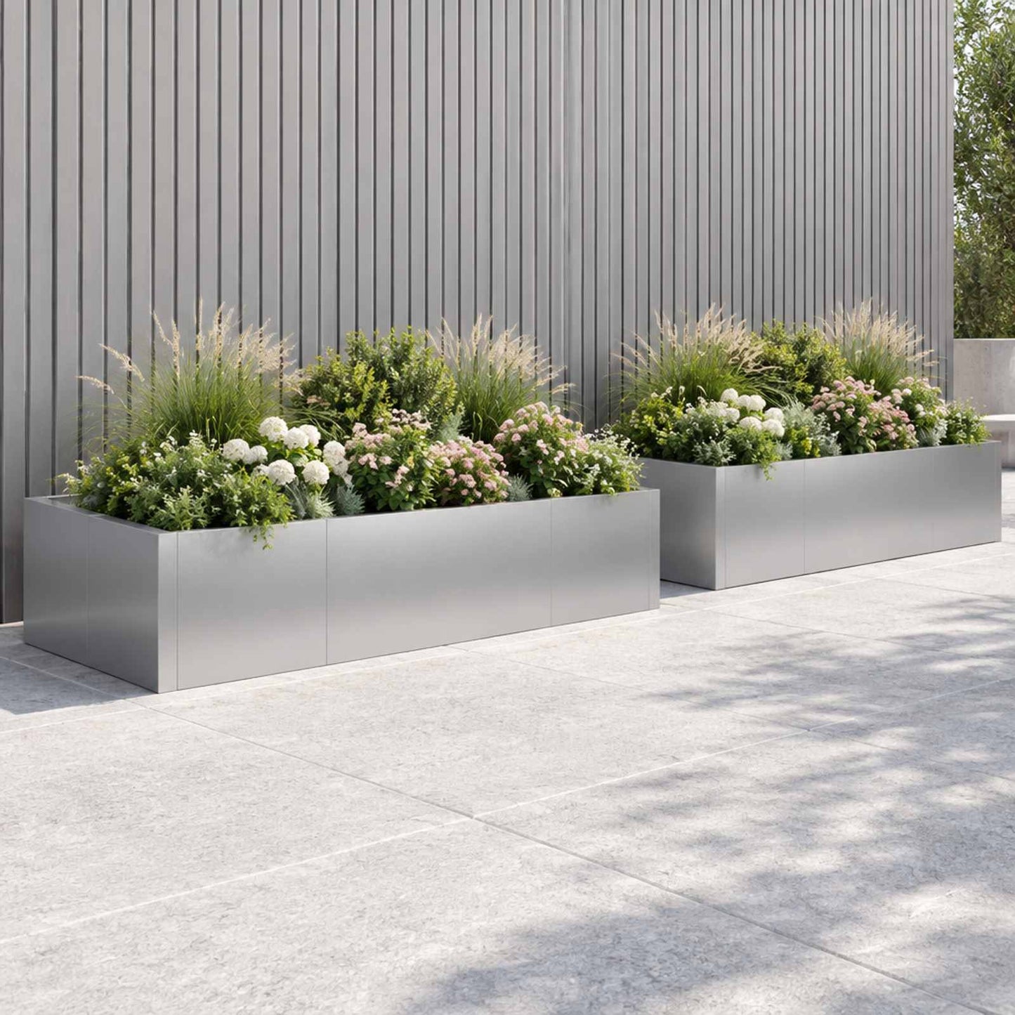 vidaXL Τοίχος Στήριξης 6 τμχ. 200 x 100 x 50 cm Γαλβανισμένος Χάλυβας