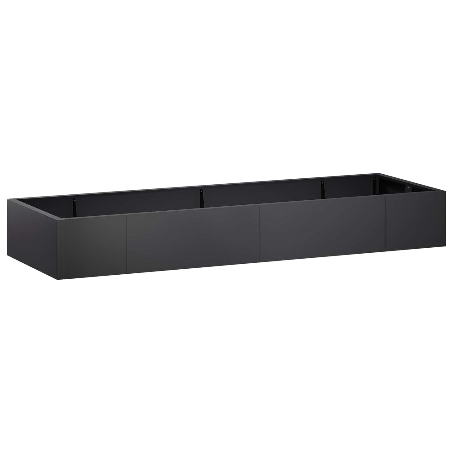 vidaXL Τοίχος Στήριξης 8 τμχ. 300 x 100 x 30 εκ. Ατσάλι Μαύρο