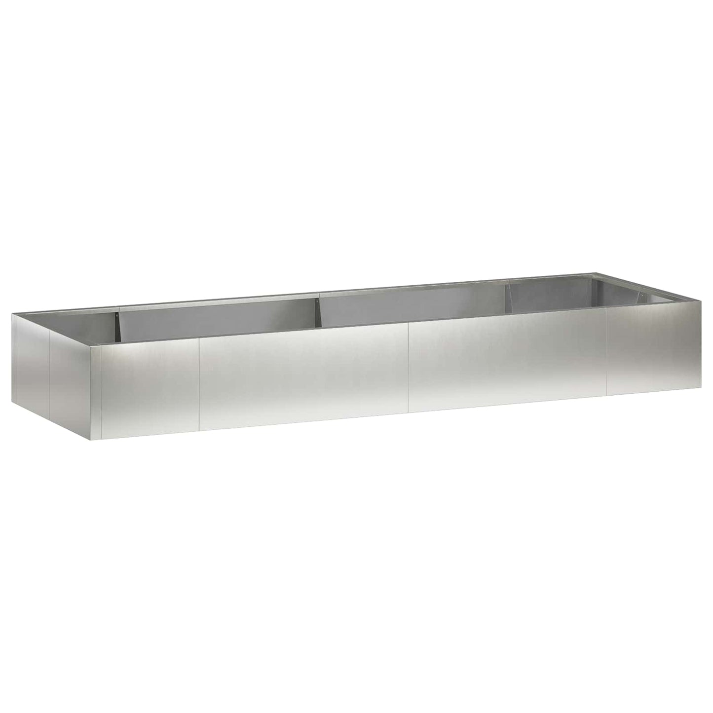 vidaXL Τοίχος Στήριξης 8 τμχ. 300 x 100 x 30 εκ. Ανοξείδωτο Ατσάλι
