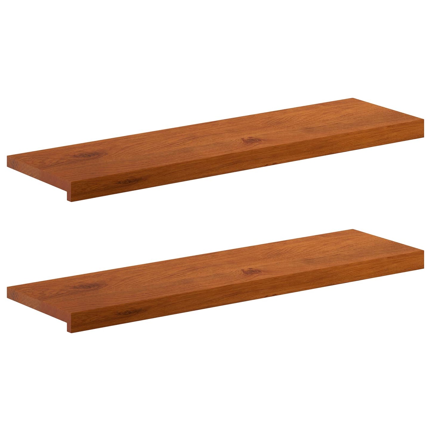 vidaXL Σκαλοπάτι 2 τεμ. 90 x 25 x 2 cm Καφέ Στερεό Ξύλο Δρυός