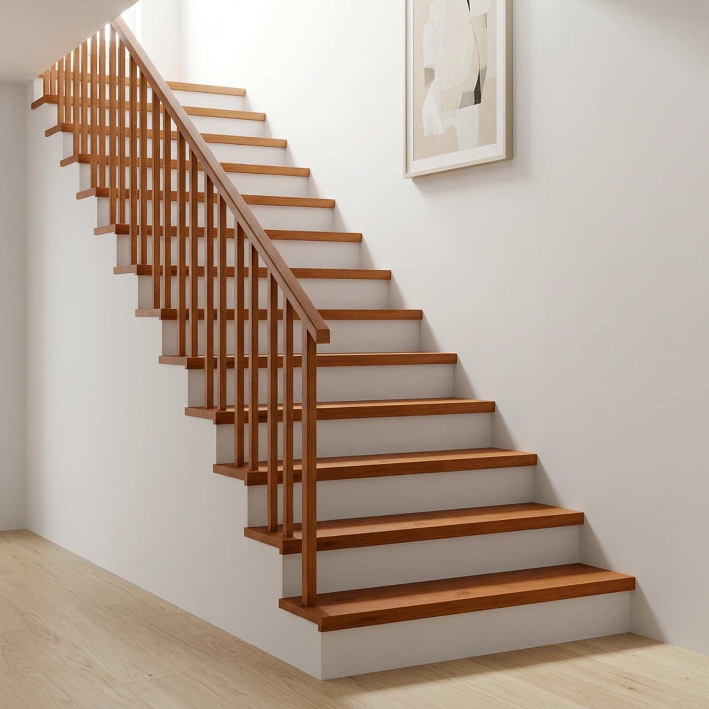 vidaXL Σκαλοπάτι 2 τεμ. 100 x 30 x 2 cm Καφέ Στερεό Ξύλο Δρυός