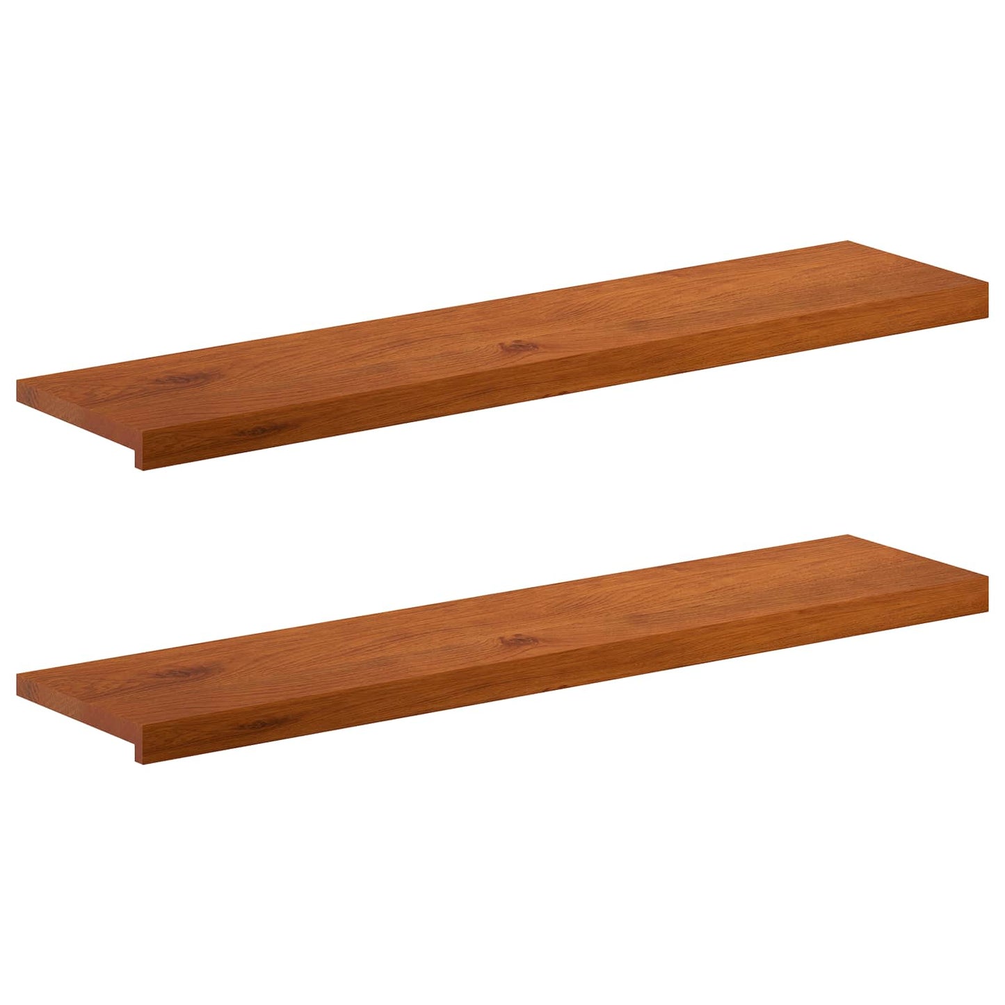 vidaXL Σκαλοπάτι 2 τεμ. 120 x 30 x 2 cm Καφέ Στερεό Ξύλο Δρυός