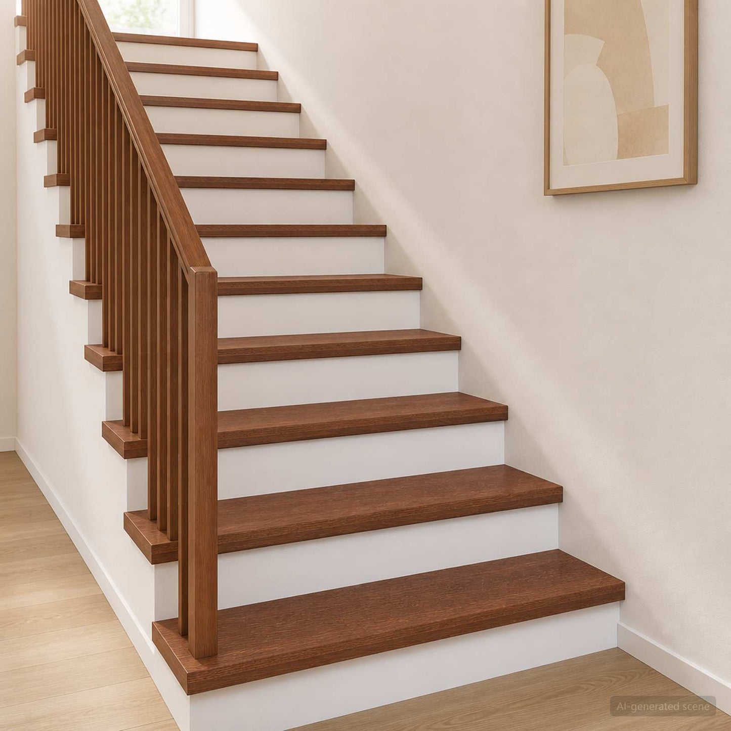 vidaXL Σκαλοπάτι 2 τεμ. 90 x 25 x 2 cm Σκούρο Καφέ Στερεό Ξύλο Δρυός