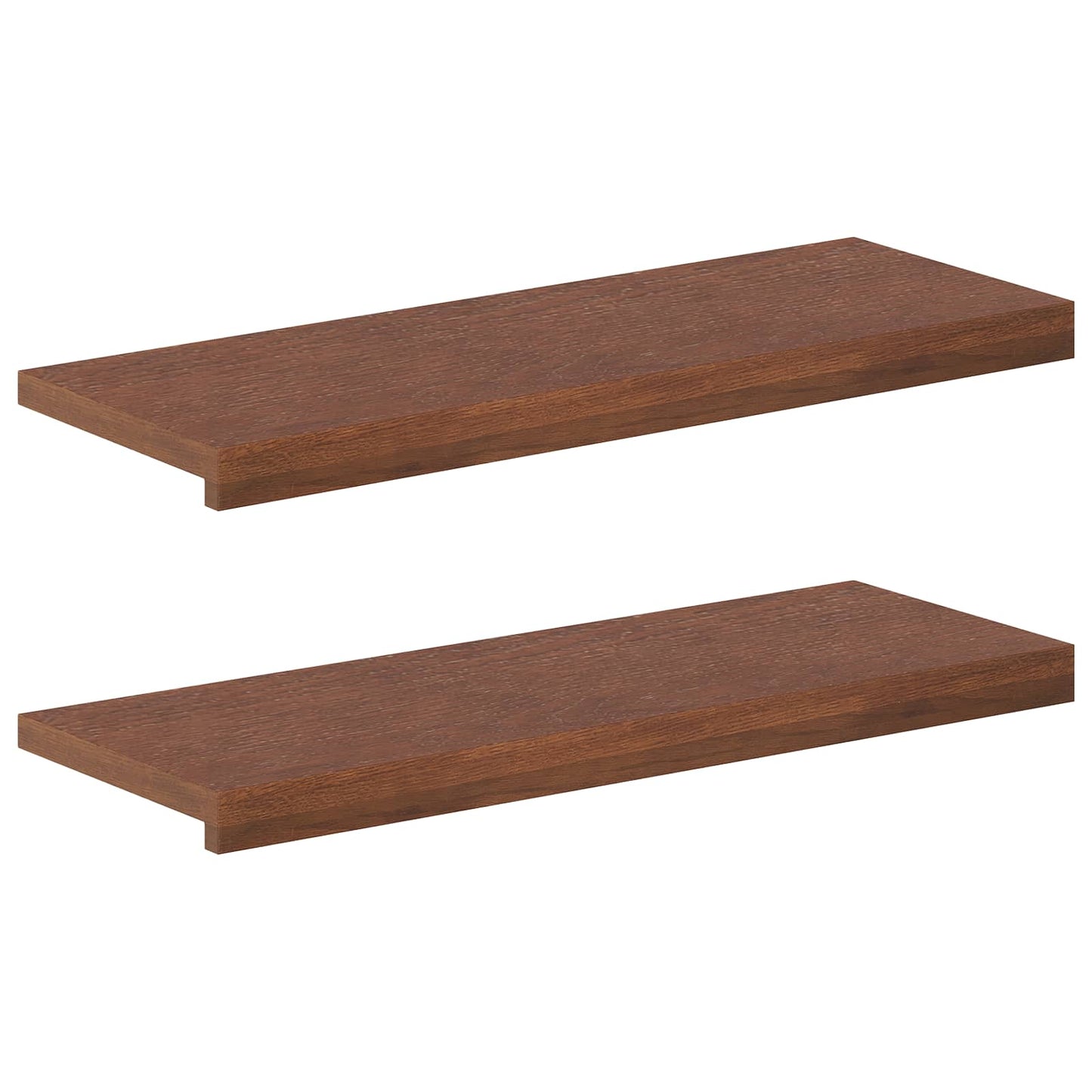 vidaXL Σκαλοπάτι 2 τεμ. 70 x 25 x 2 cm Σκούρο Καφέ Στερεό Ξύλο Δρυός