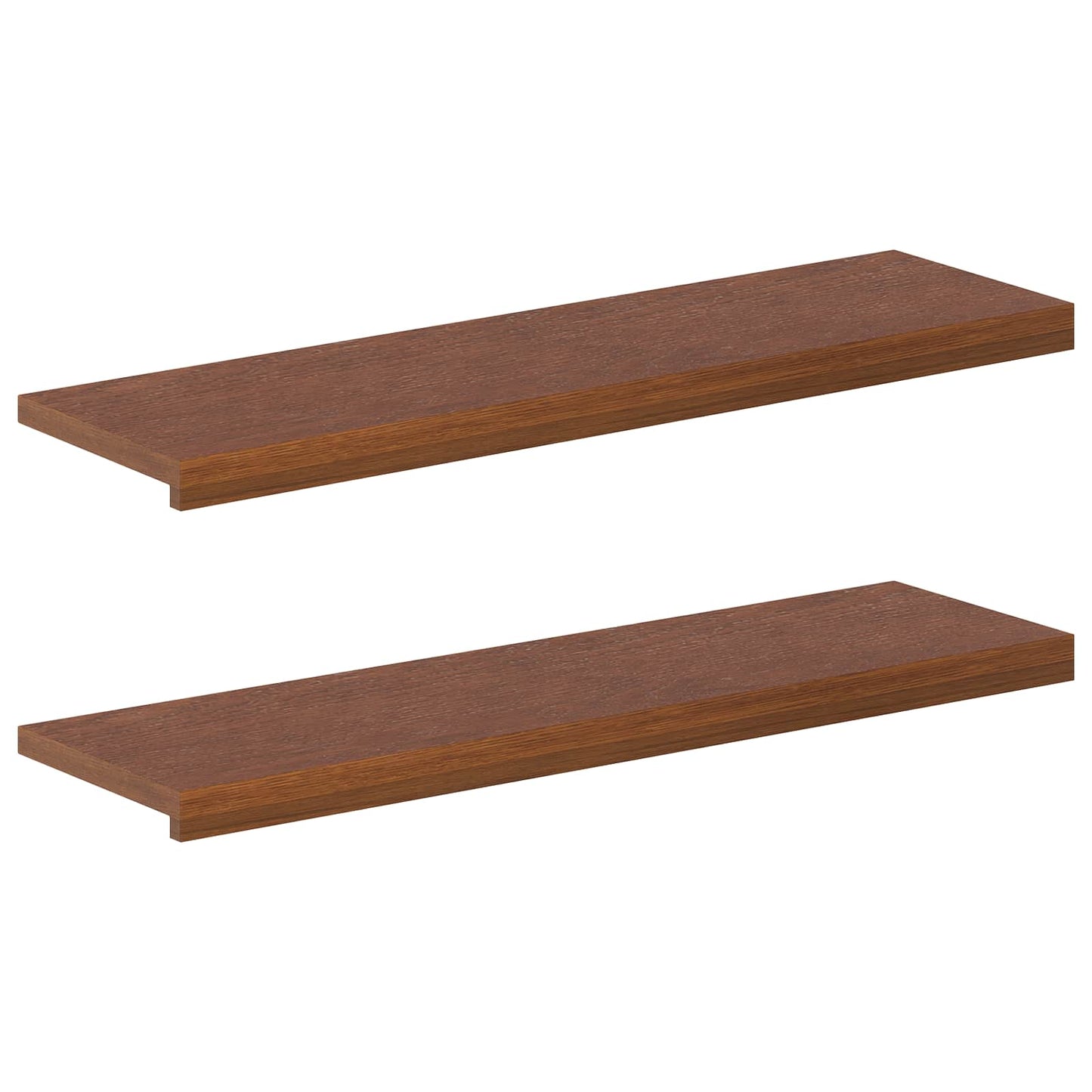 vidaXL Σκαλοπάτι 2 τεμ. 100 x 30 x 2 cm Σκούρο Καφέ Στερεό Ξύλο Δρυός