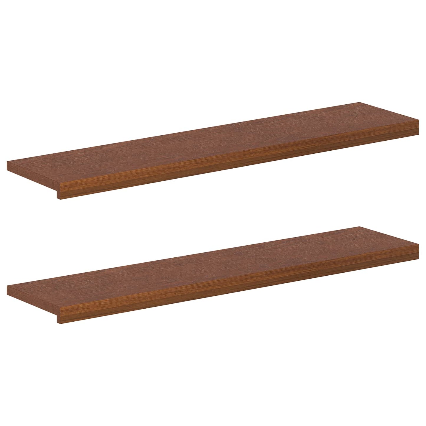 vidaXL Σκαλοπάτι 2 τεμ. 120 x 30 x 2 cm Σκούρο Καφέ Στερεό Ξύλο Δρυός