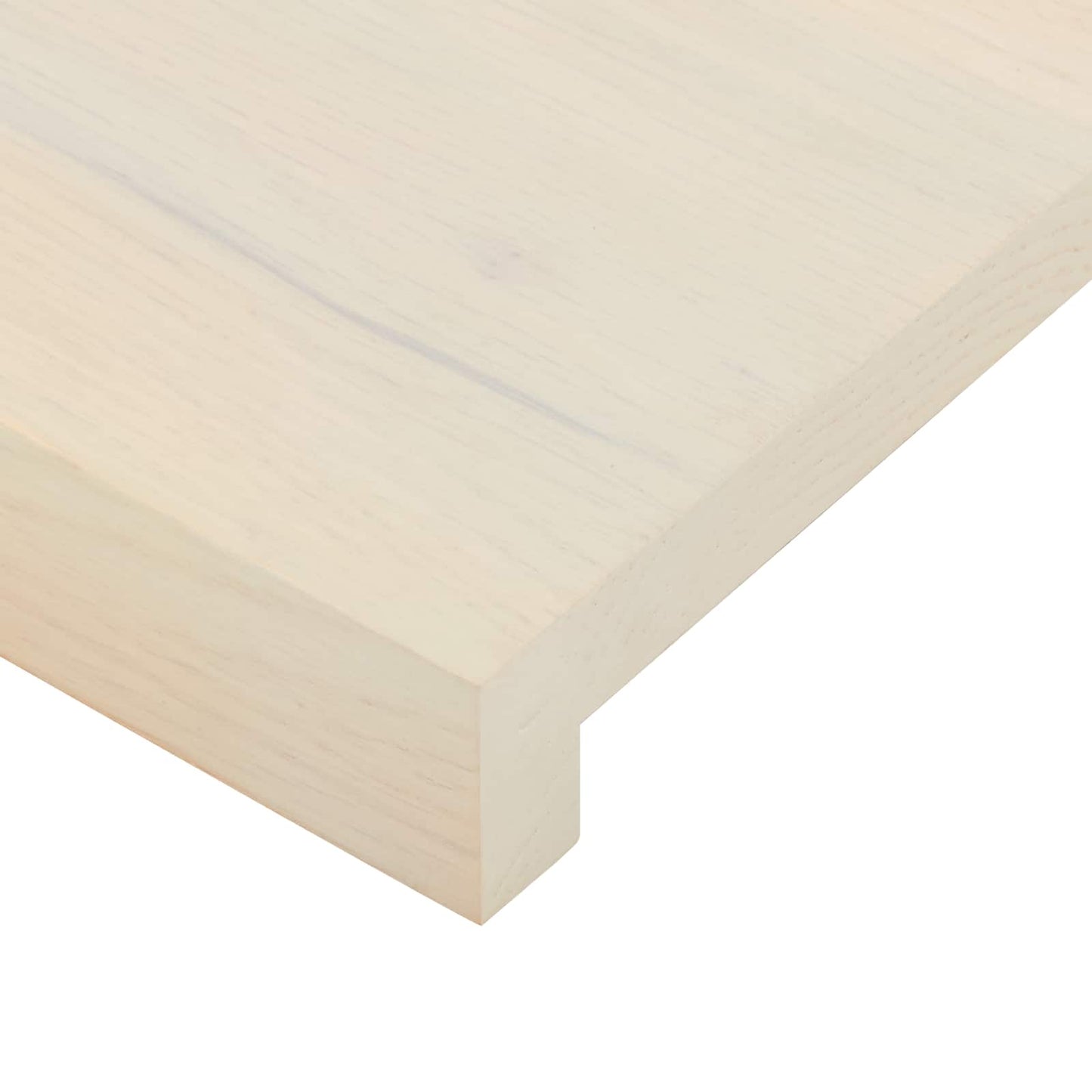 vidaXL Σκαλοπάτι 4 τεμ. 110 x 25 x 2 cm Λευκό Στερεό Ξύλο Δρυός