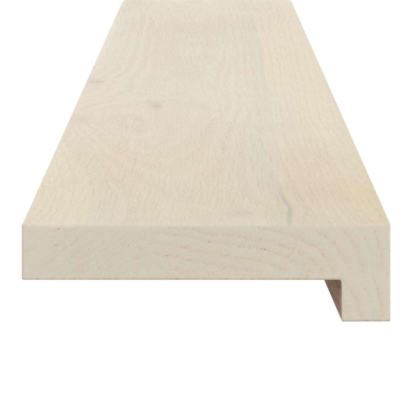 vidaXL Σκαλοπάτι 4 τεμ. 110 x 25 x 2 cm Λευκό Στερεό Ξύλο Δρυός