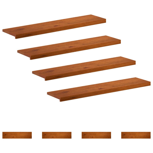 vidaXL Σκαλοπάτι 8 τεμ. 120 x 30 x 2 cm Καφέ Στερεό Ξύλο Δρυός