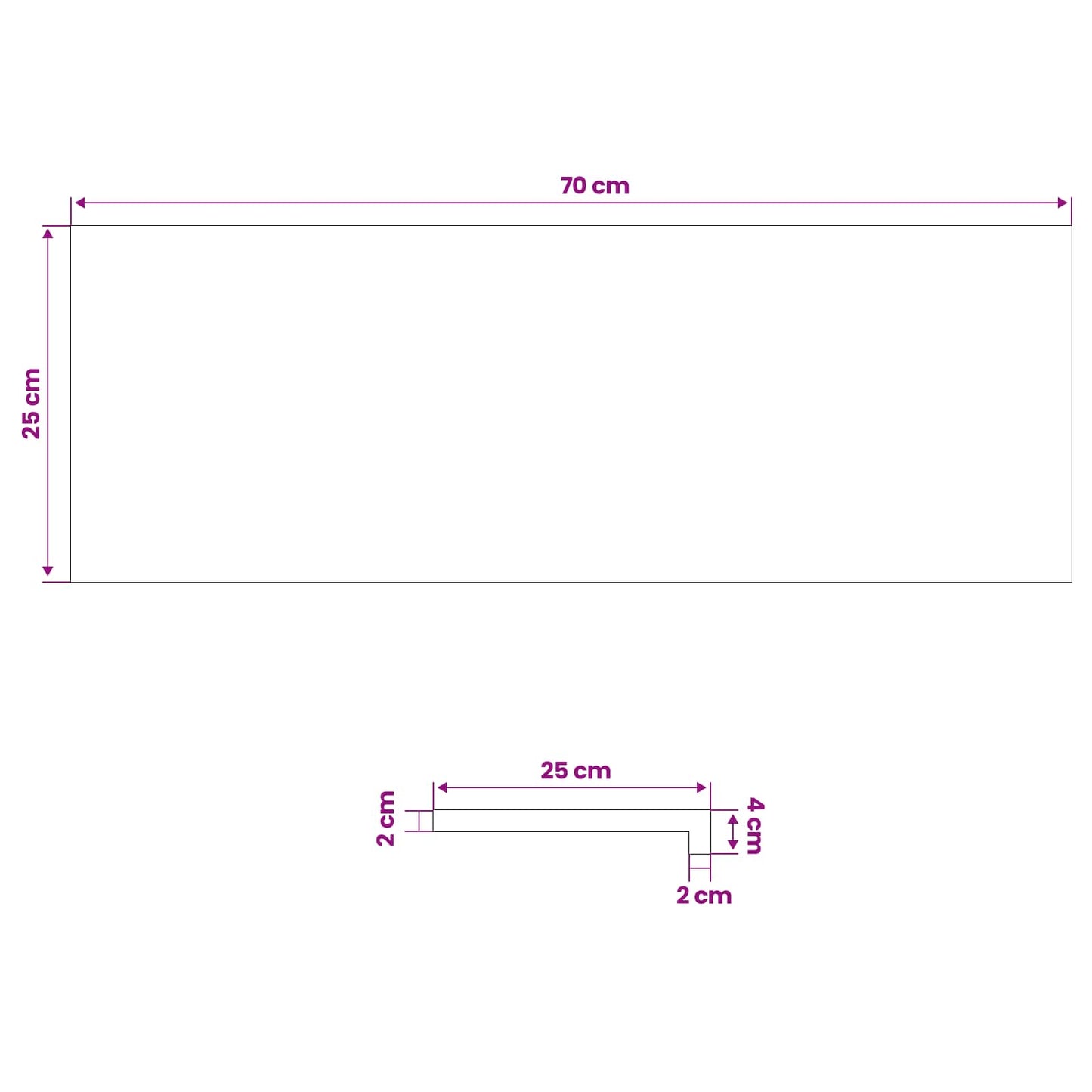 vidaXL Σκαλοπάτι 8 τεμ. 70 x 25 x 2 cm Σκούρο Καφέ Στερεό Ξύλο Δρυός