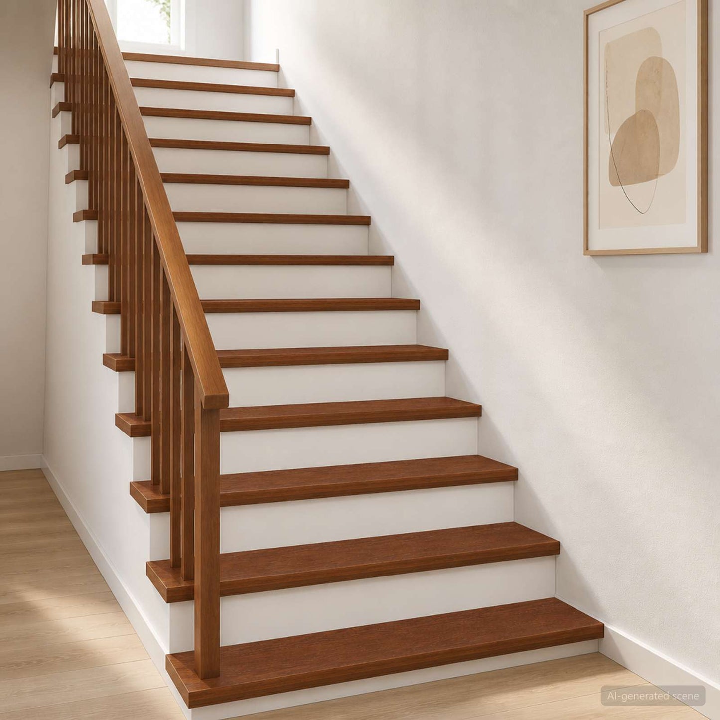 vidaXL Σκαλοπάτι 8 τεμ. 100 x 25 x 2 cm Σκούρο Καφέ Στερεό Ξύλο Δρυός
