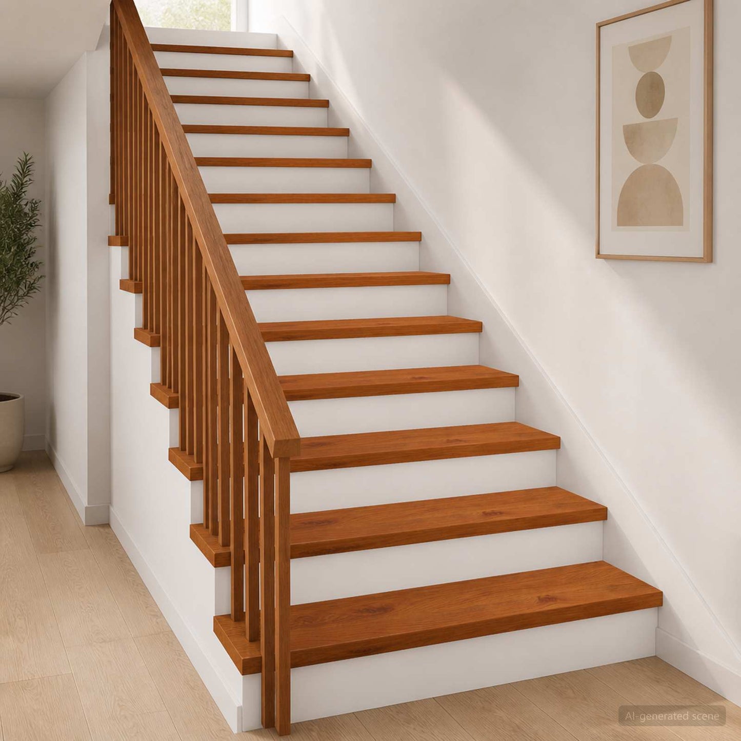 vidaXL Σκαλοπάτι 12 τεμ. 80 x 30 x 2 cm Καφέ Στερεό Ξύλο Δρυός