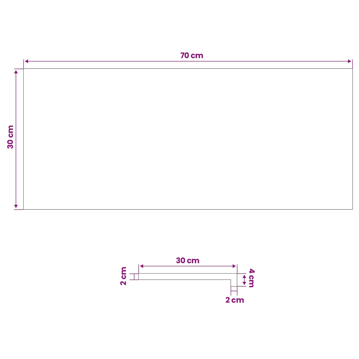vidaXL Σκαλοπάτι 16 τεμ. 70 x 30 x 2 cm Λευκό Στερεό Ξύλο Δρυός