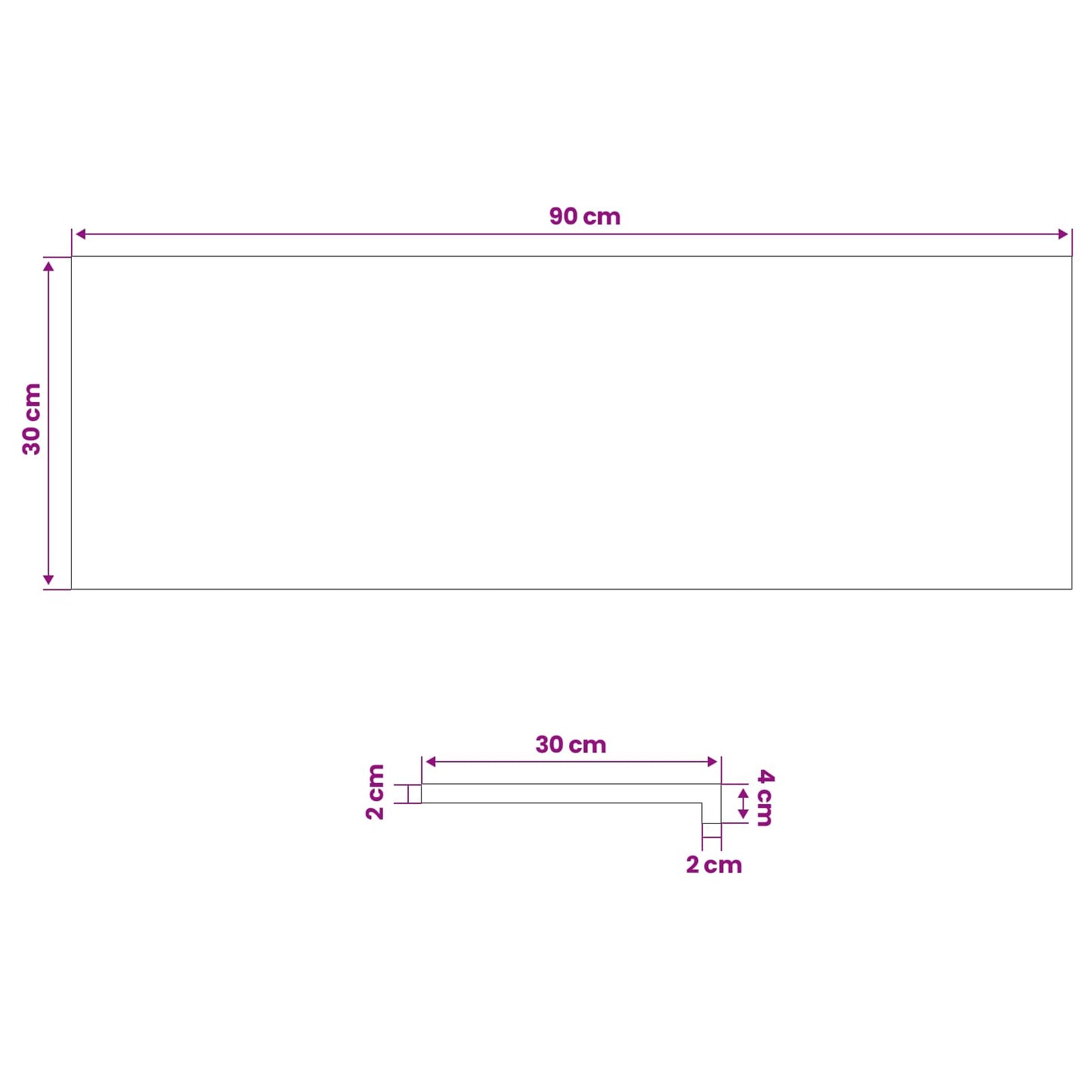 vidaXL Σκαλοπάτι 16 τεμ. 90 x 30 x 2 cm Λευκό Στερεό Ξύλο Δρυός