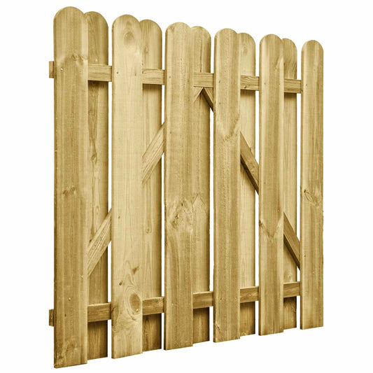 vidaXL Πύλη Κήπου 100 x 100 cm Μασίφ Ξύλο Πεύκου Πράσινο