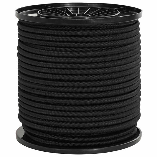 vidaXL Σχοινιά Bungee 4 mm Μαύρο PP και καουτσούκ