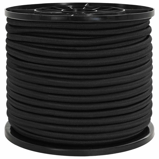 vidaXL Σχοινιά Bungee 10 mm Μαύρο PP και καουτσούκ