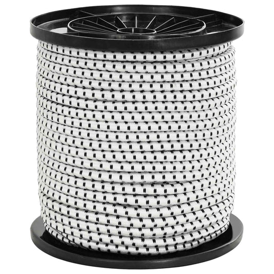 vidaXL Σχοινιά Bungee 4 mm Μαύρο και Λευκό PP και καουτσούκ