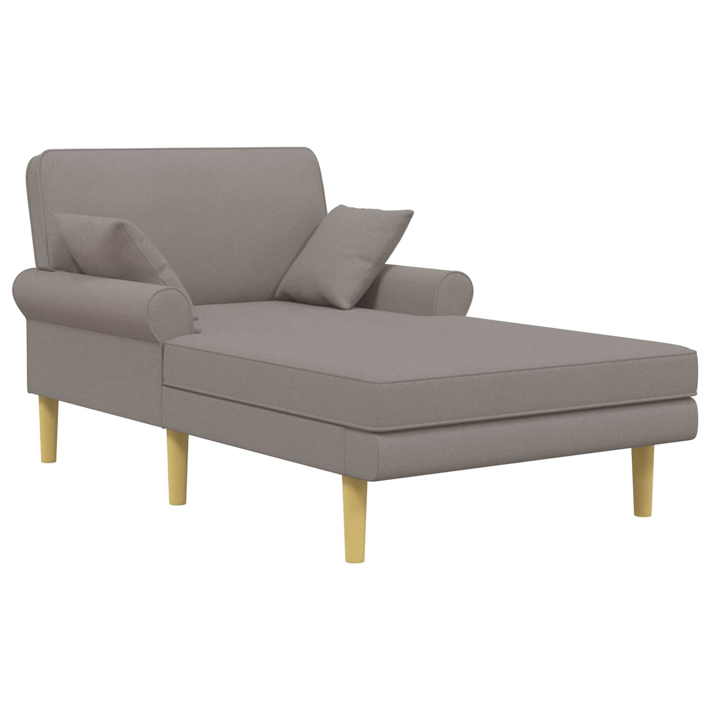 vidaXL Ανάκλιντρο Taupe Ύφασμα