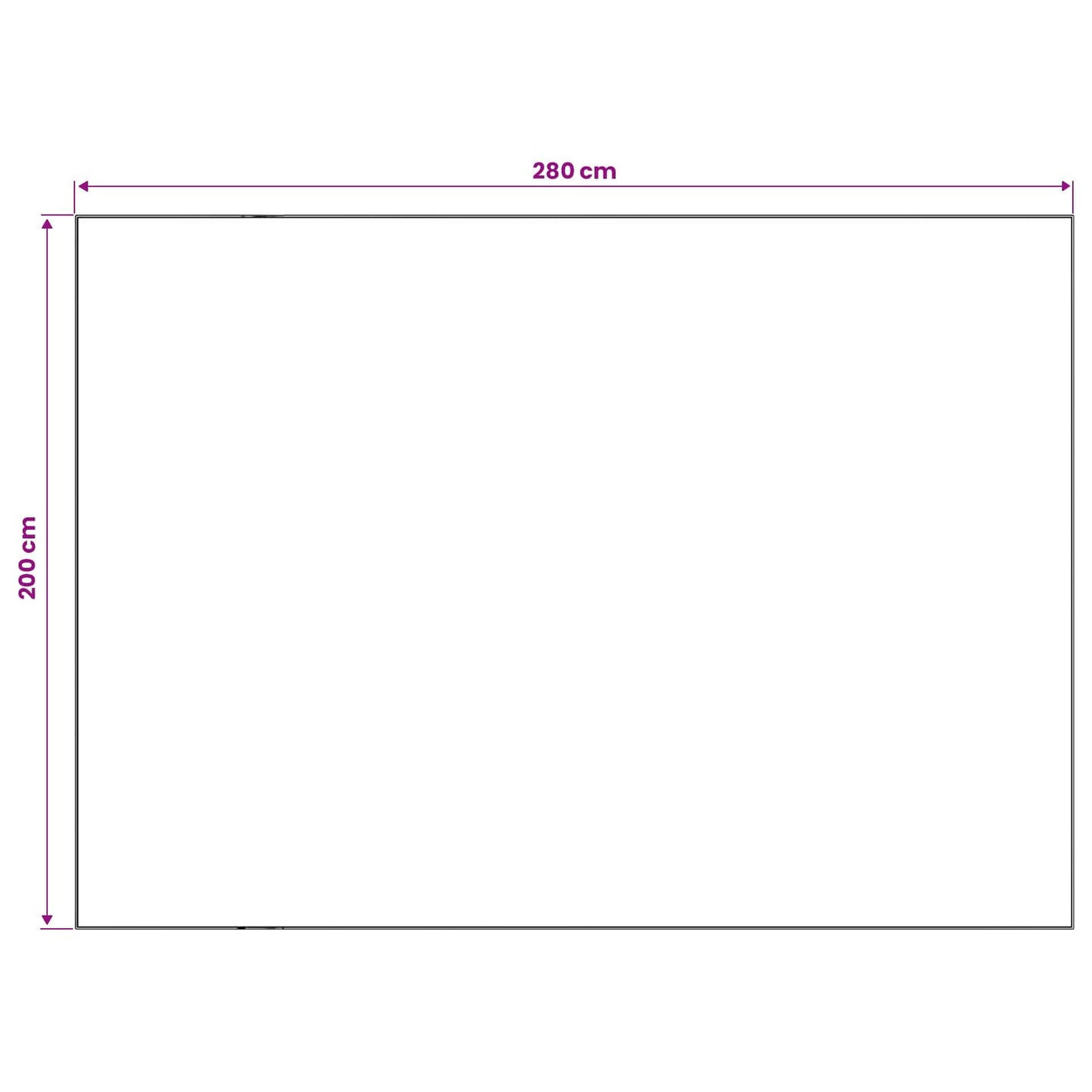 vidaXL Χαλί ORIZ Μαύρο διαμαντένιο σχέδιο 200 x 280 cm