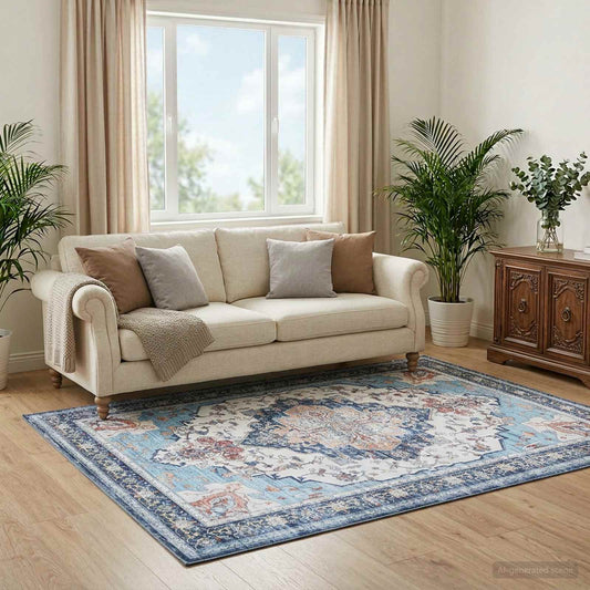 vidaXL Χαλί ORIZ Πολύχρωμο 240 x 240 cm 100% Πολυεστέρας