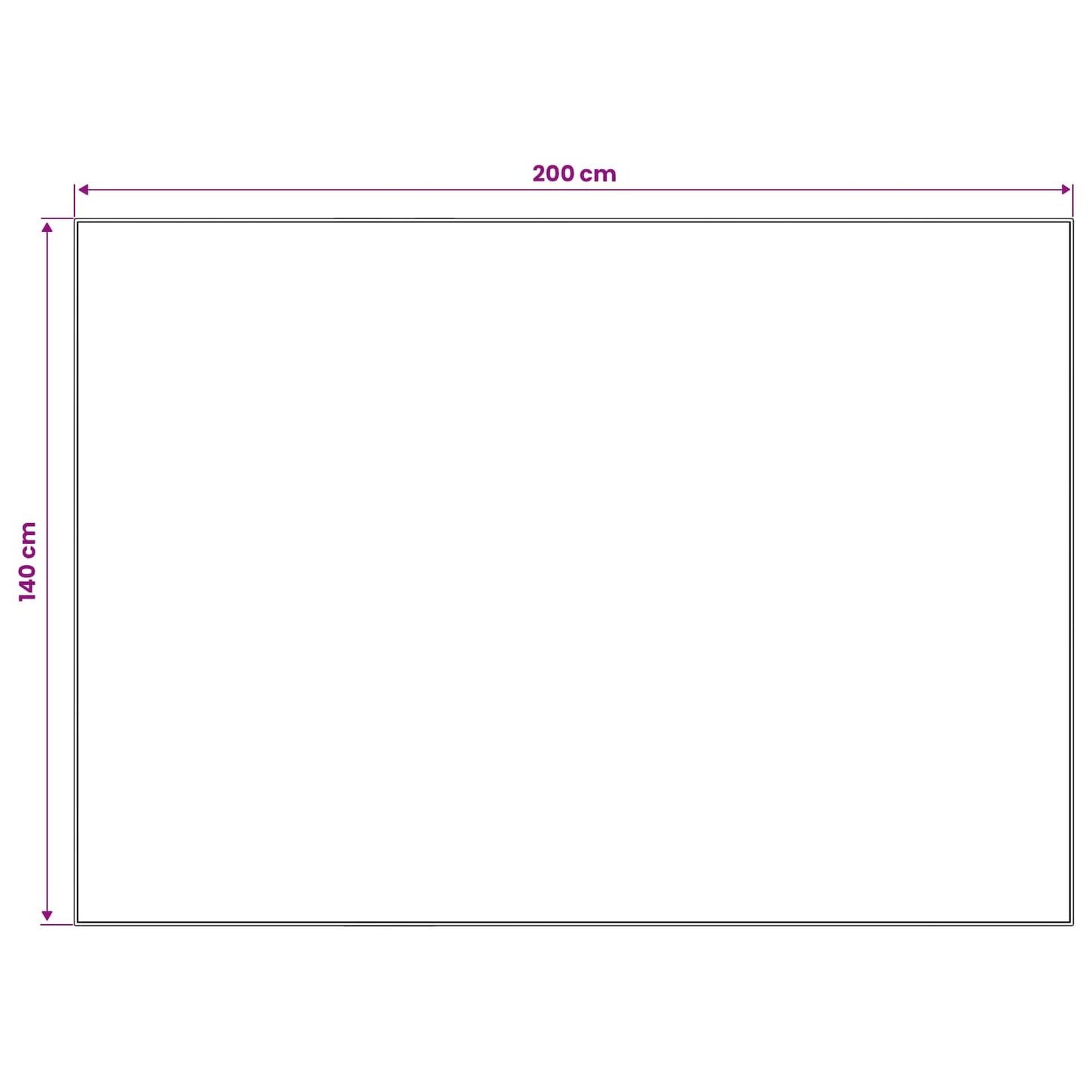 vidaXL Χαλί ORIZ Καφέ 140 x 200 cm 100% Πολυεστέρας