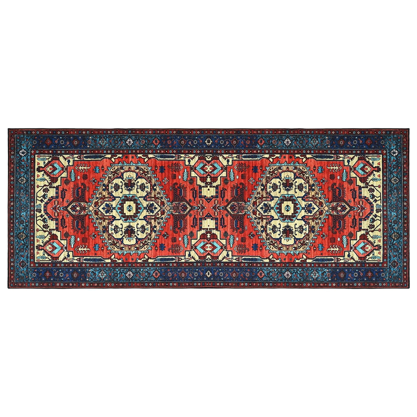 vidaXL Χαλί ORIZ Κόκκινο 80 x 200 cm 100% Πολυεστέρας