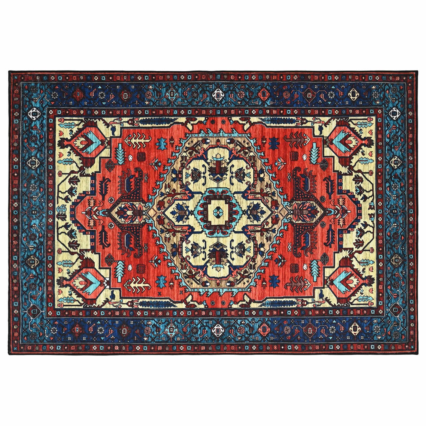 vidaXL Χαλί ORIZ Κόκκινο 120 x 170 cm 100% Πολυεστέρας