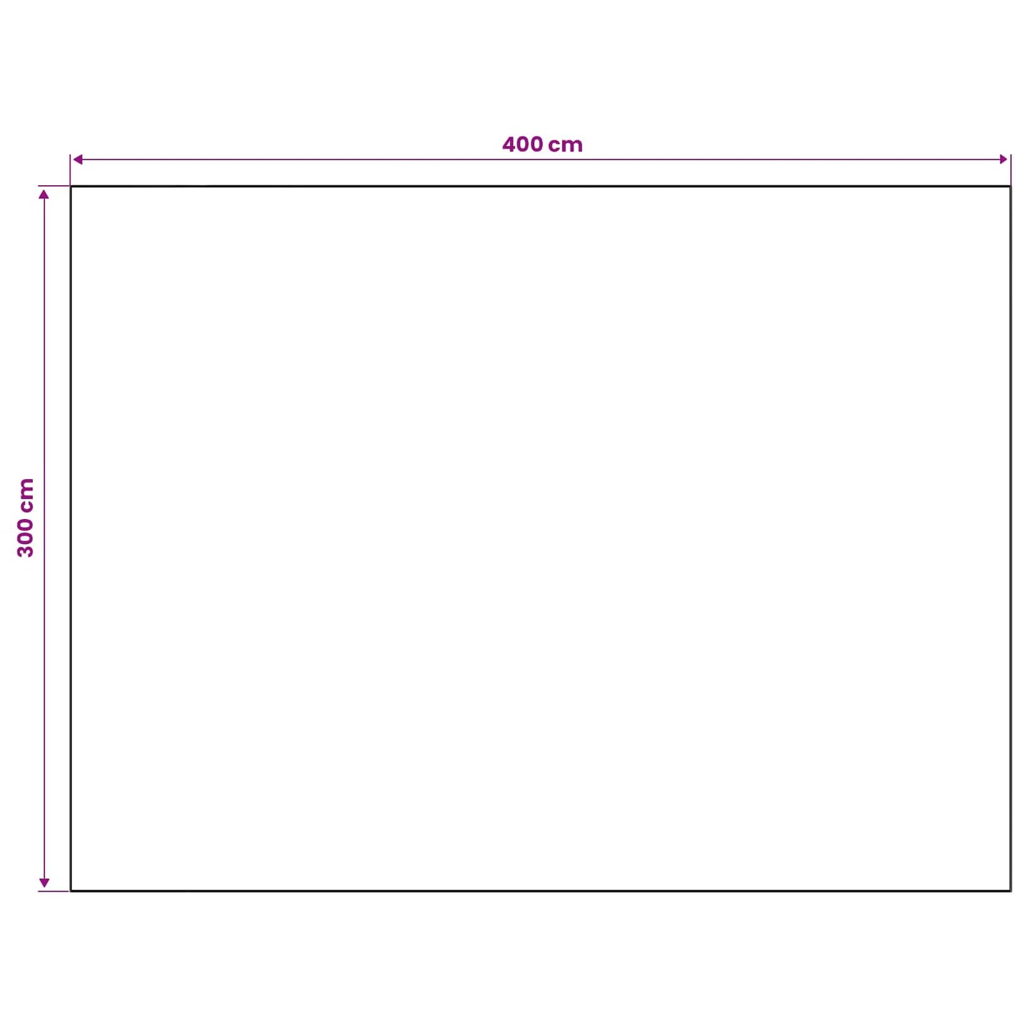 vidaXL Χαλί ORIZ Κόκκινο 300 x 400 cm 100% Πολυεστέρας