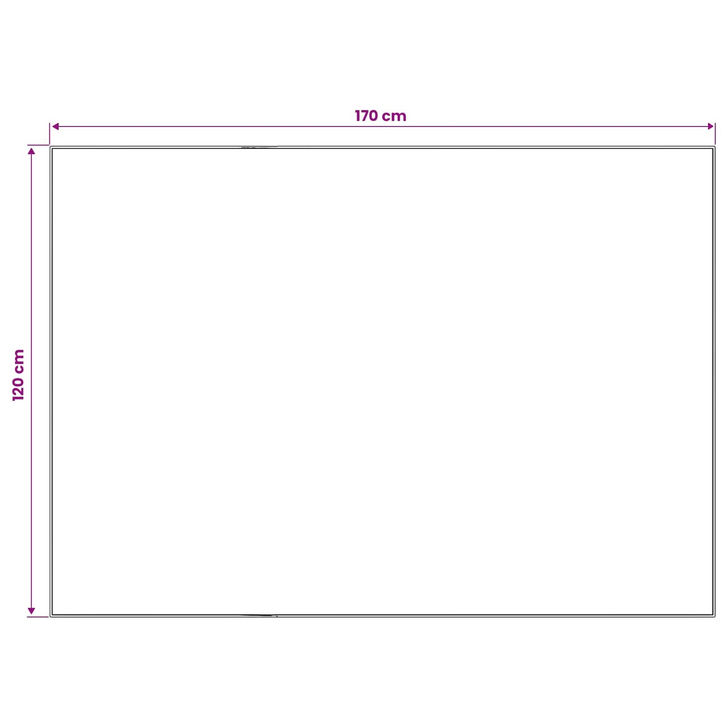 vidaXL Χαλί ORIZ Κρεμ 120 x 170 cm 100% Πολυεστέρας