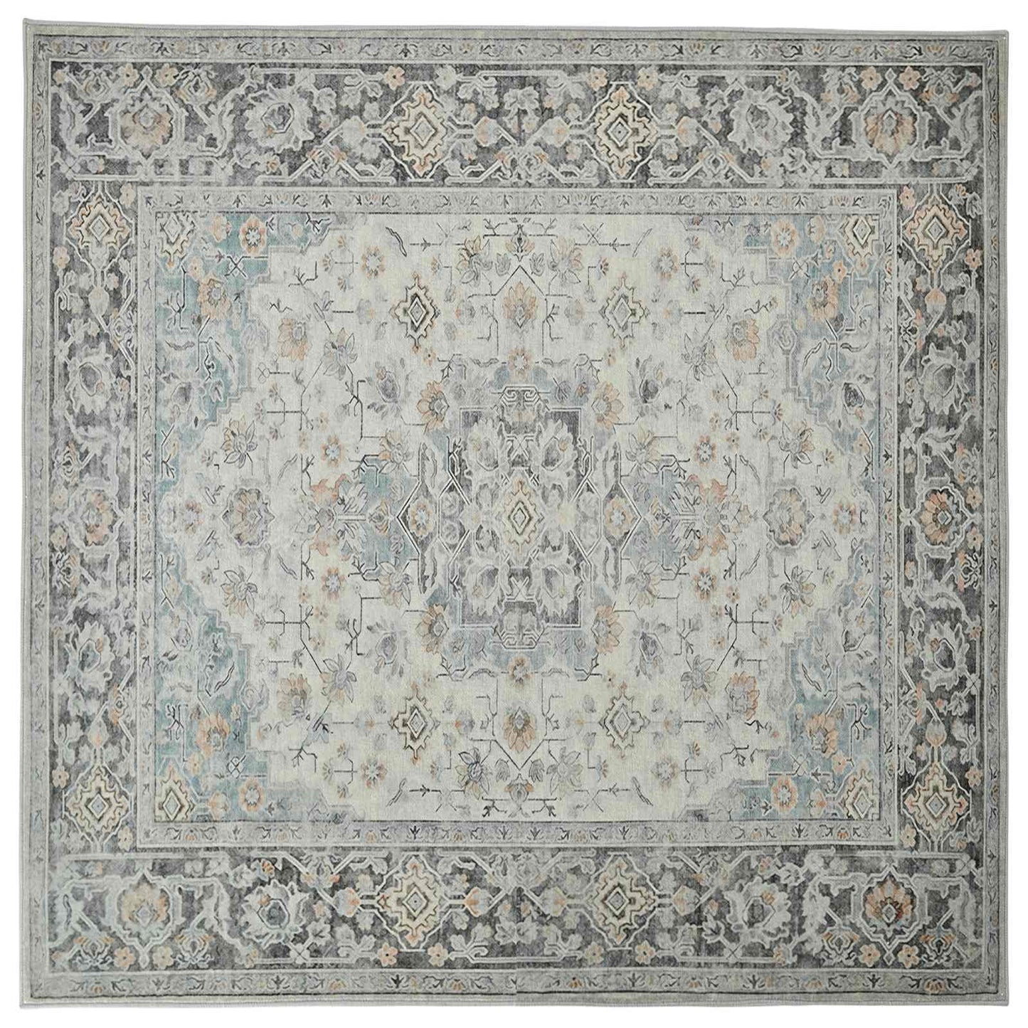 vidaXL Χαλί ORIZ Κρεμ 200 x 200 cm 100% Πολυεστέρας