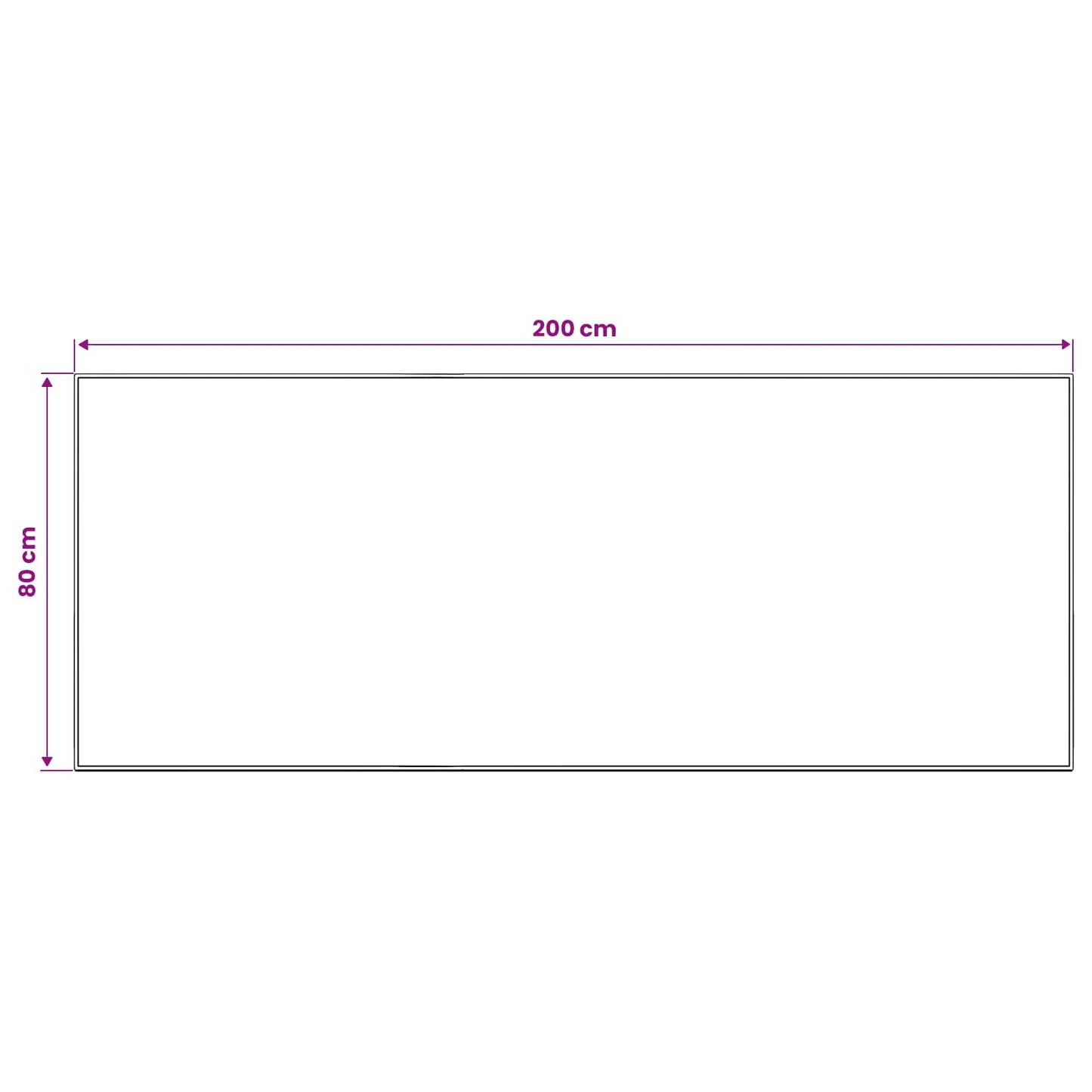 vidaXL Χαλί ORIZ Πορτοκαλί 80 x 200 cm 100% Πολυεστέρας