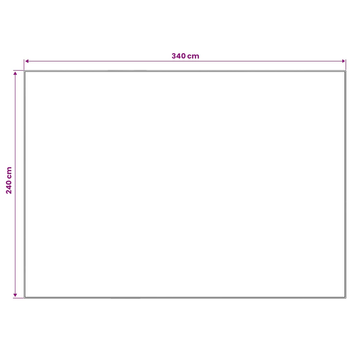 vidaXL Χαλί ORIZ Πορτοκαλί 240 x 340 cm 100% Πολυεστέρας