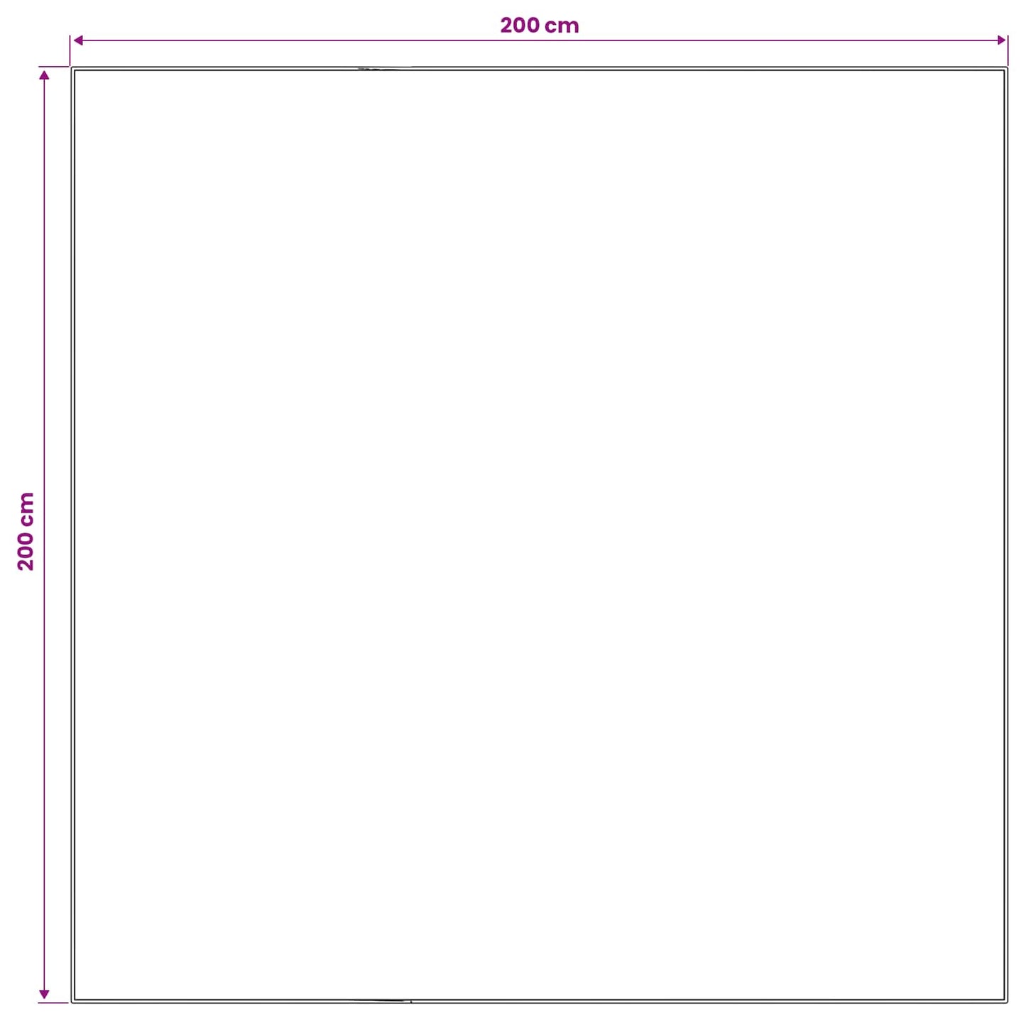 vidaXL Χαλί ORIZ Πορτοκαλί 200 x 200 cm 100% Πολυεστέρας