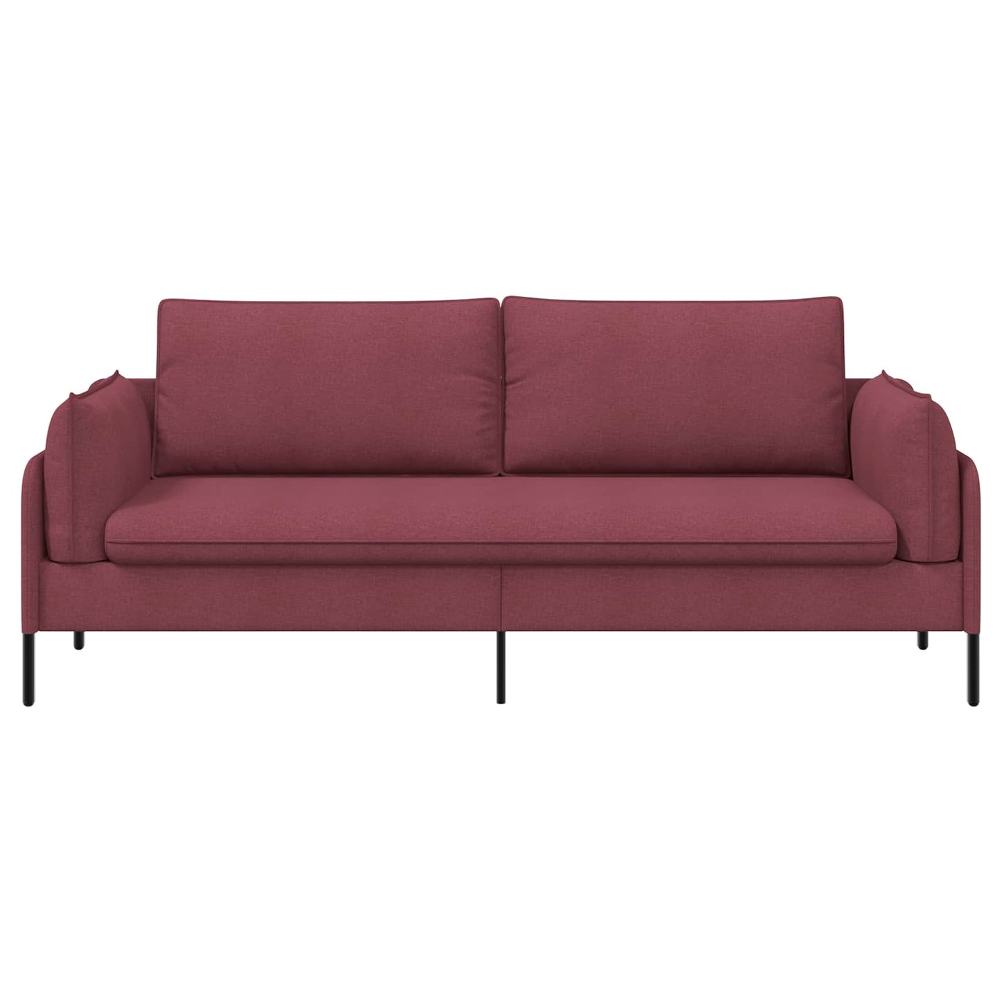 vidaXL 3-Θέσιος καναπές Κόκκινο 222 x 81 x 89 εκ. Ύφασμα
