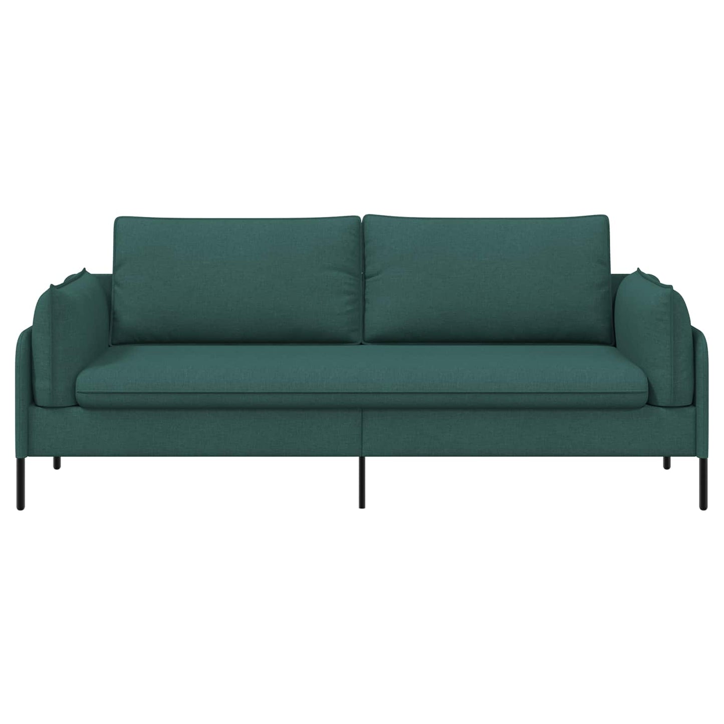 vidaXL 3-Θέσιος καναπές Σκούρο Πράσινο 222 x 81 x 89 εκ. Ύφασμα