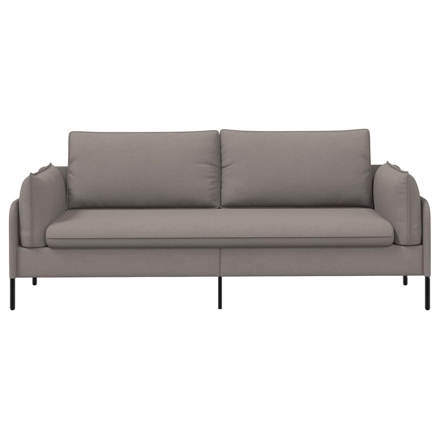 vidaXL 3-Θέσιος καναπές Taupe 222 x 81 x 89 εκ. Ύφασμα