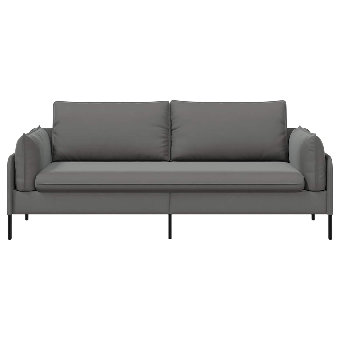 vidaXL 3-Θέσιος καναπές 3-θέσιο Σκούρο Γκρι 222 x 81 x 89 εκ. Βελούδο