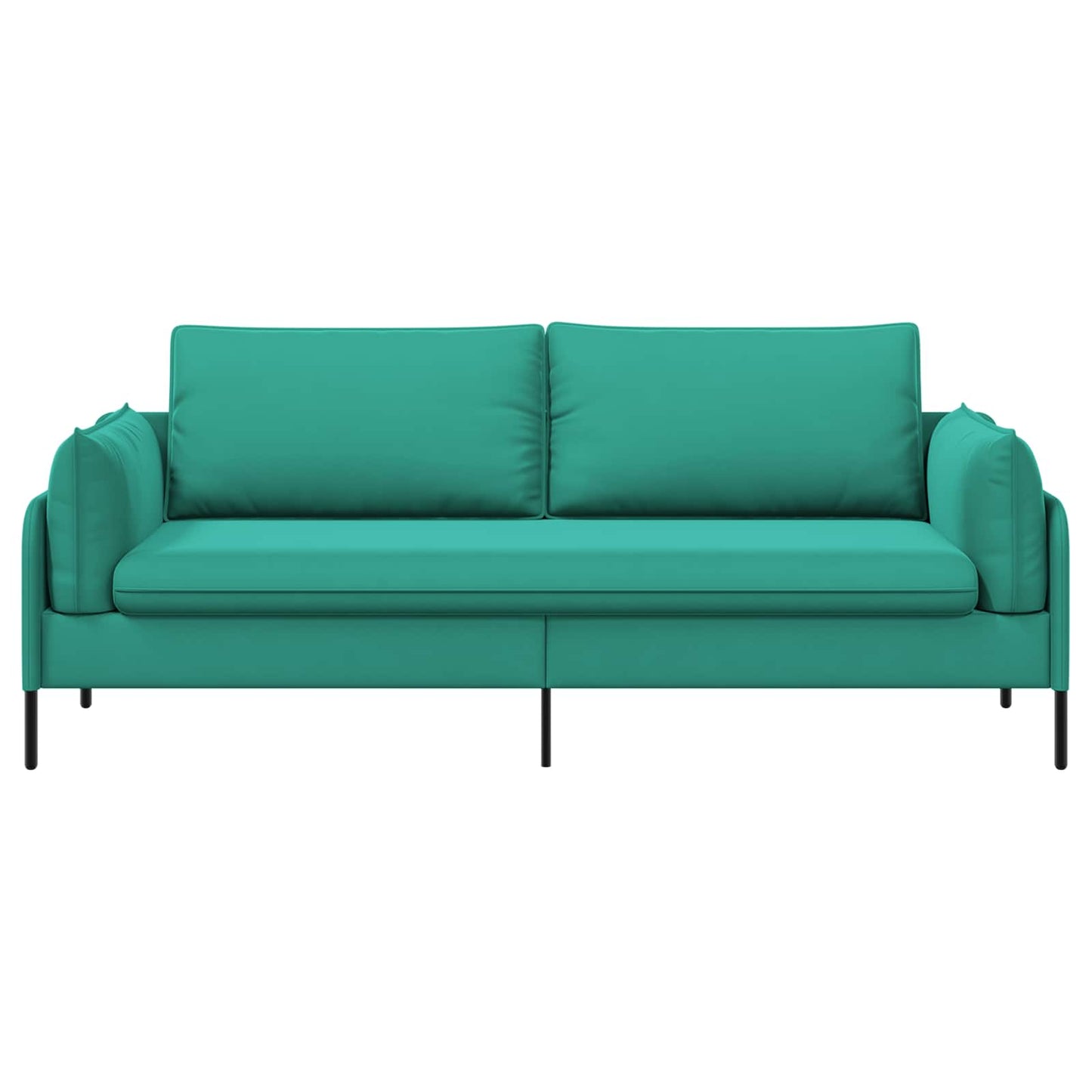 vidaXL 3-Θέσιος καναπές Τιρκουάζ 222 x 81 x 89 εκ. Βελούδο