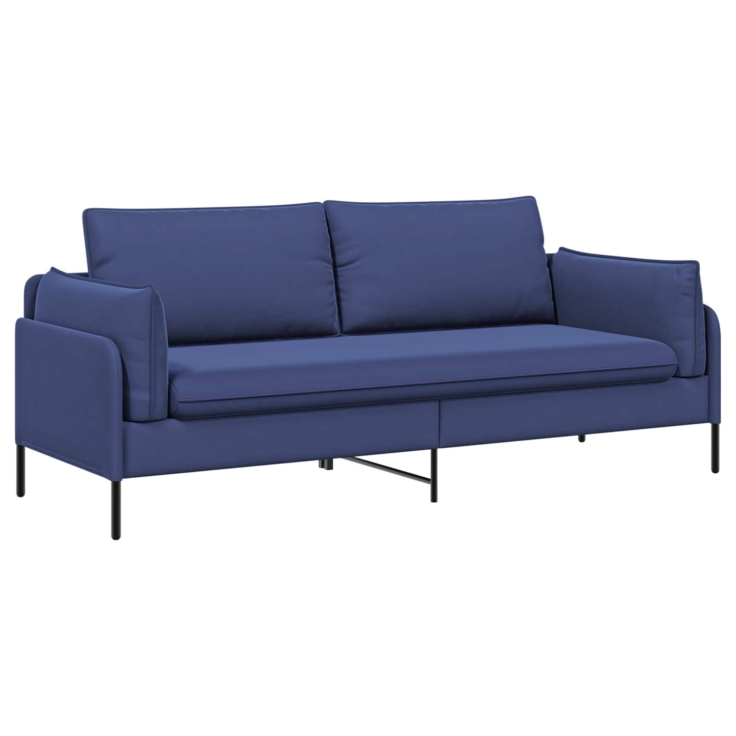 vidaXL 3-Θέσιος καναπές Μπλε Αστυνομίας 222 x 81 x 89 εκ. Βελούδο