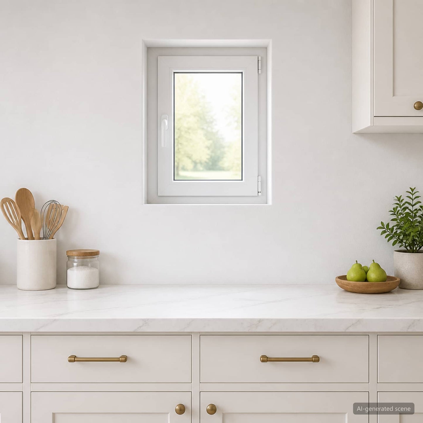 vidaXL Παράθυρο Κάτω Στρώματος RISOR 50 x 55 εκ PVC και Γυαλί