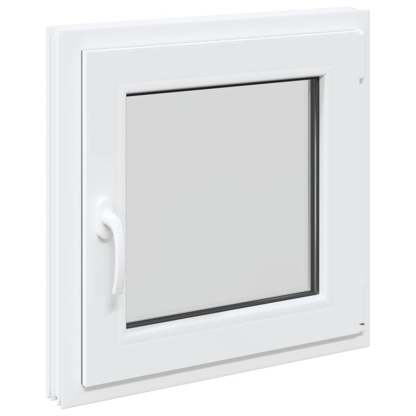 vidaXL Παράθυρο Κάτω Στρώματος RISOR 55 x 55 εκ PVC και Γυαλί
