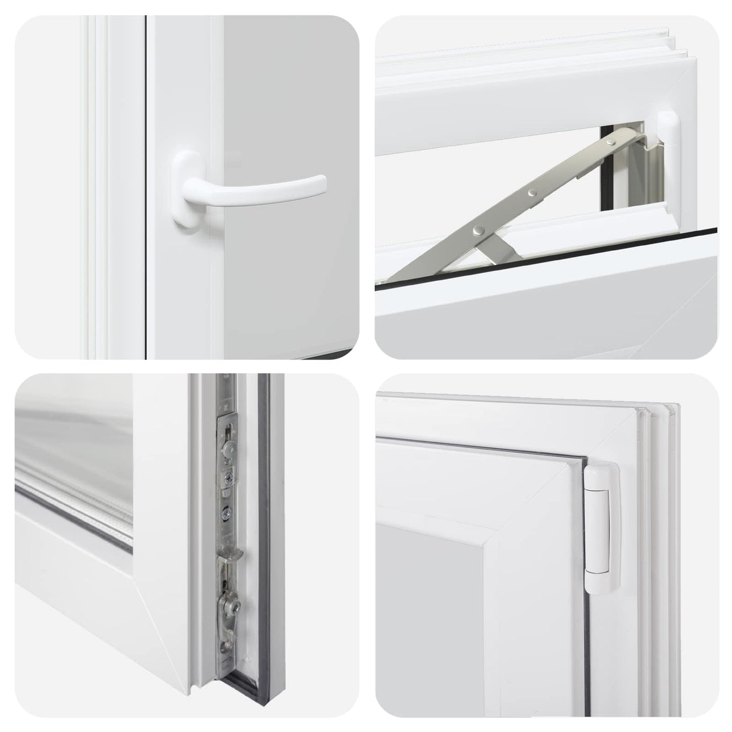 vidaXL Παράθυρο Κάτω Στρώματος RISOR 40 x 80 cm PVC και Γυαλί