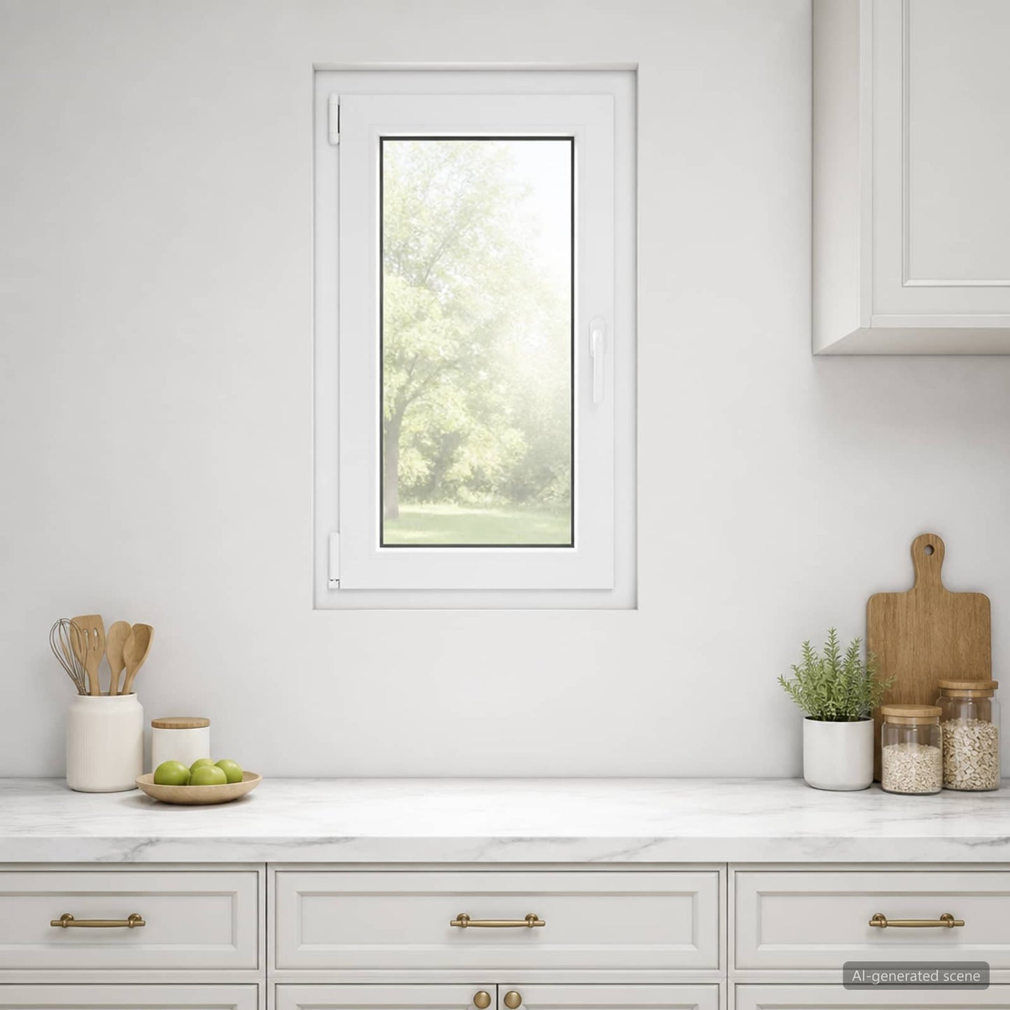 vidaXL Παράθυρο Κάτω Στρώματος RISOR 50 x 100 cm PVC και Γυαλί