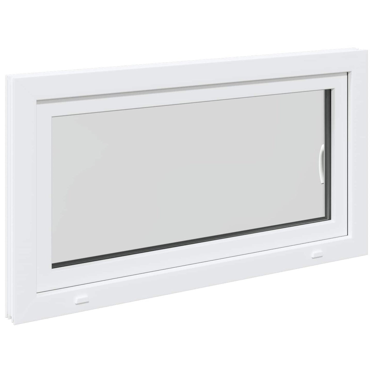 vidaXL Παράθυρο Κάτω Στρώματος RISOR 110 x 55 εκ. PVC και Γυαλί