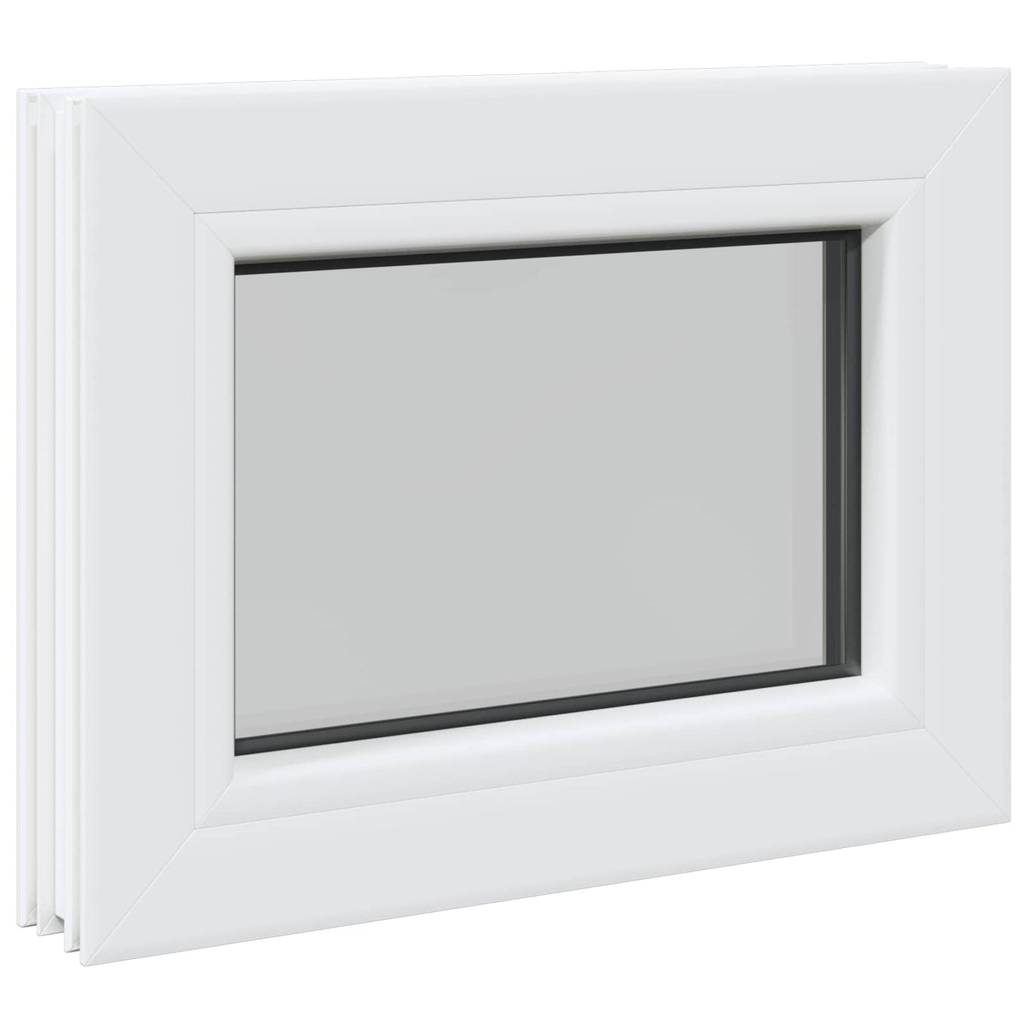 vidaXL Παράθυρο Υπογείου RISOR 35 x 30 εκ. PVC και Γυαλί