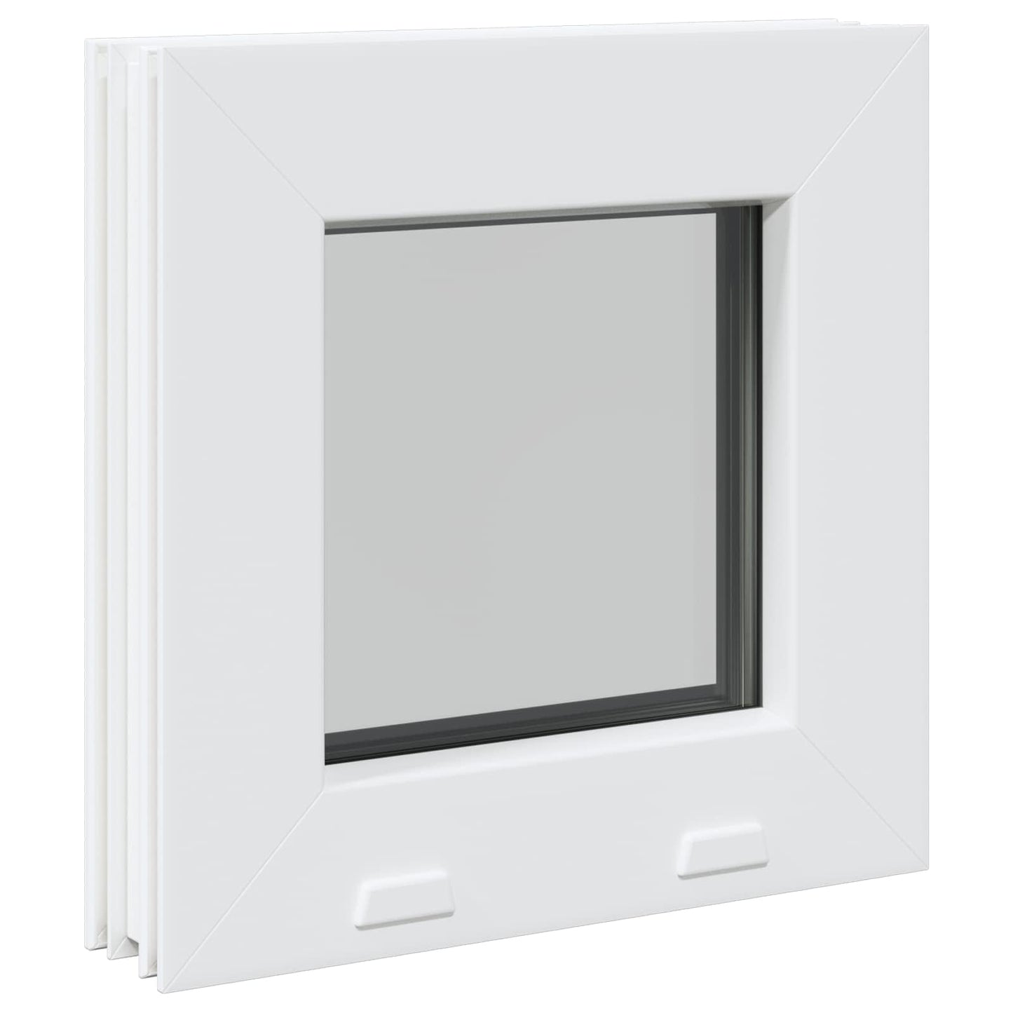 vidaXL Παράθυρο Υπογείου RISOR 35 x 35 cm PVC και Γυαλί