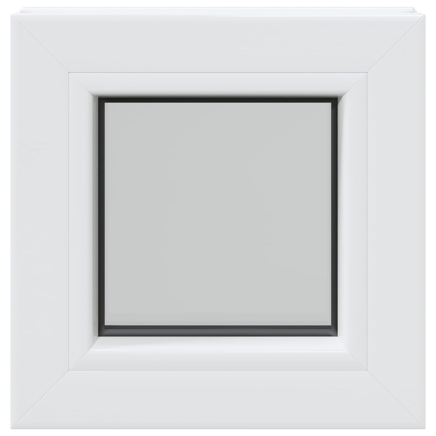 vidaXL Παράθυρο Υπογείου RISOR 35 x 35 cm PVC και Γυαλί