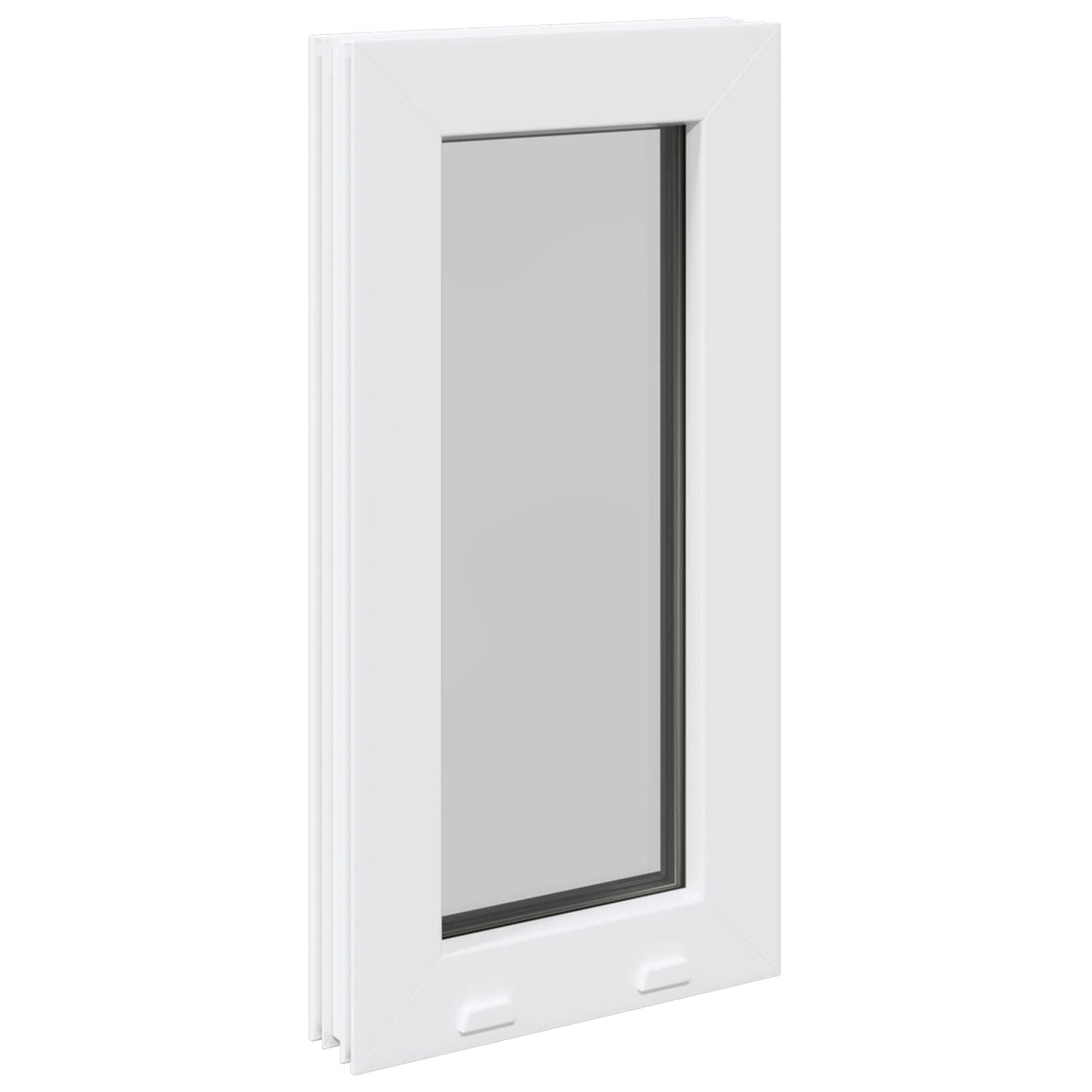 vidaXL Παράθυρο Υπογείου RISOR 35 x 50 εκ. PVC και Γυαλί